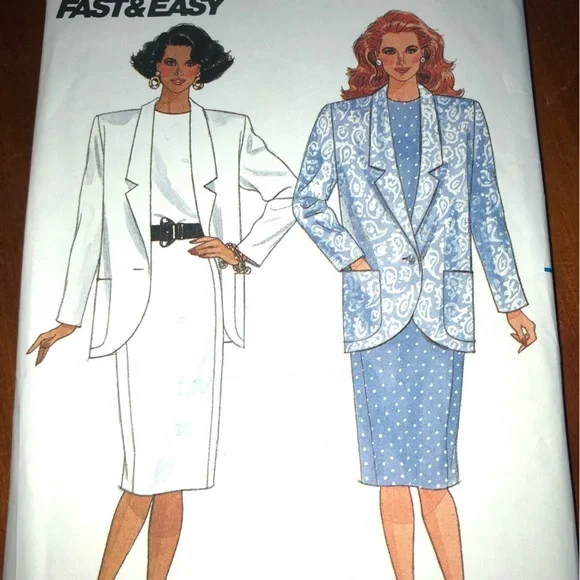 Butterick 4632 Sewing Pattern-;14-16-18 jacket and dress design- free shipping - Picture 3 of 5